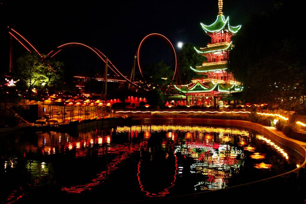Parque de atracciones en Copenague.