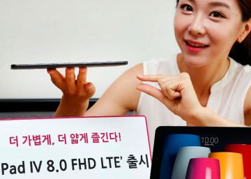 LG presenta la tableta G Pad IV FHD, de 8 pulgadas y muy ligera