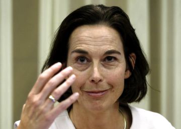 Andrea Schaechter, responsable del trabajo del FMI en España, durante la presentación del informe.