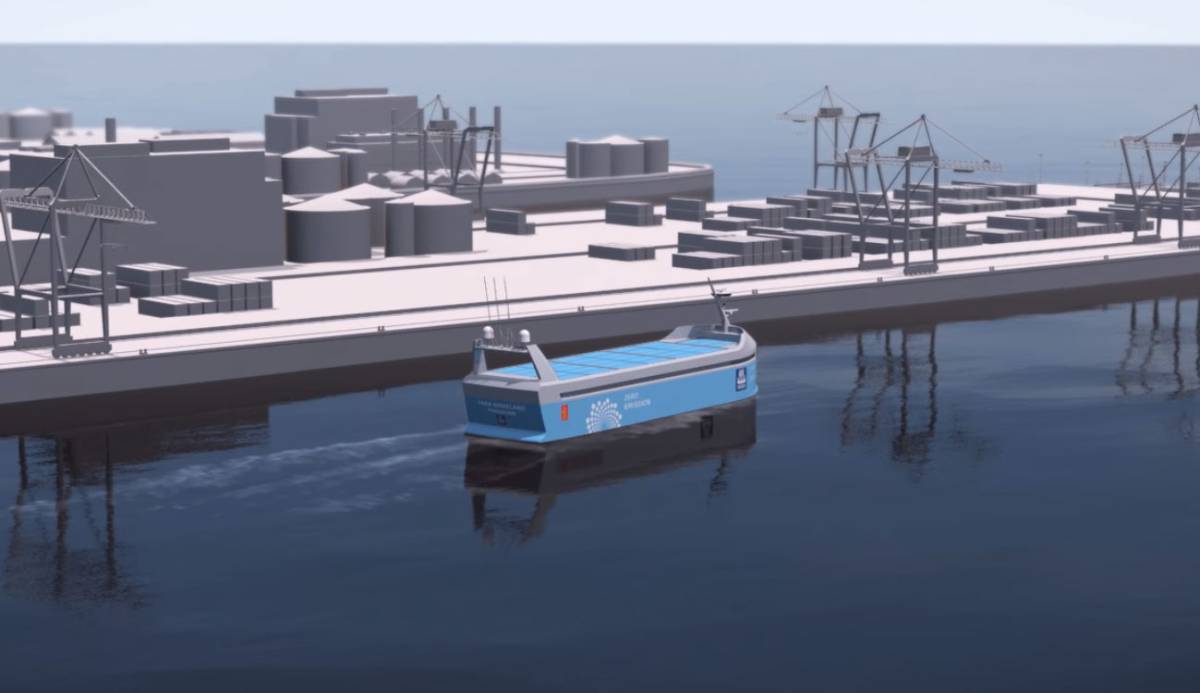 El primer barco de carga autónomo y cero emisiones se botará en 2018