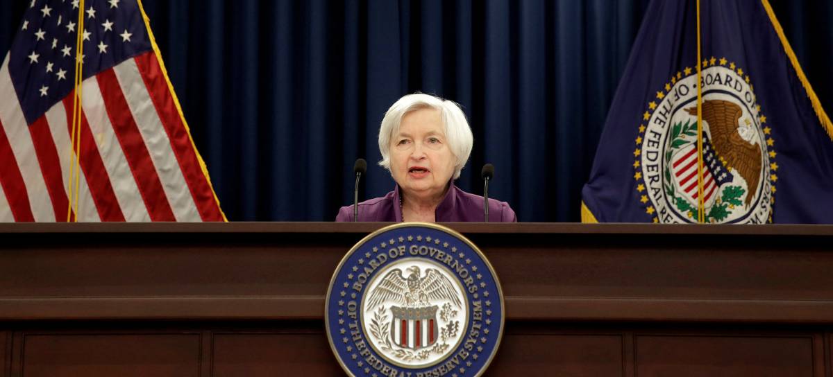 La presidenta de la Fed, Janet Yellen