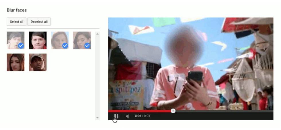YouTube desenfoque