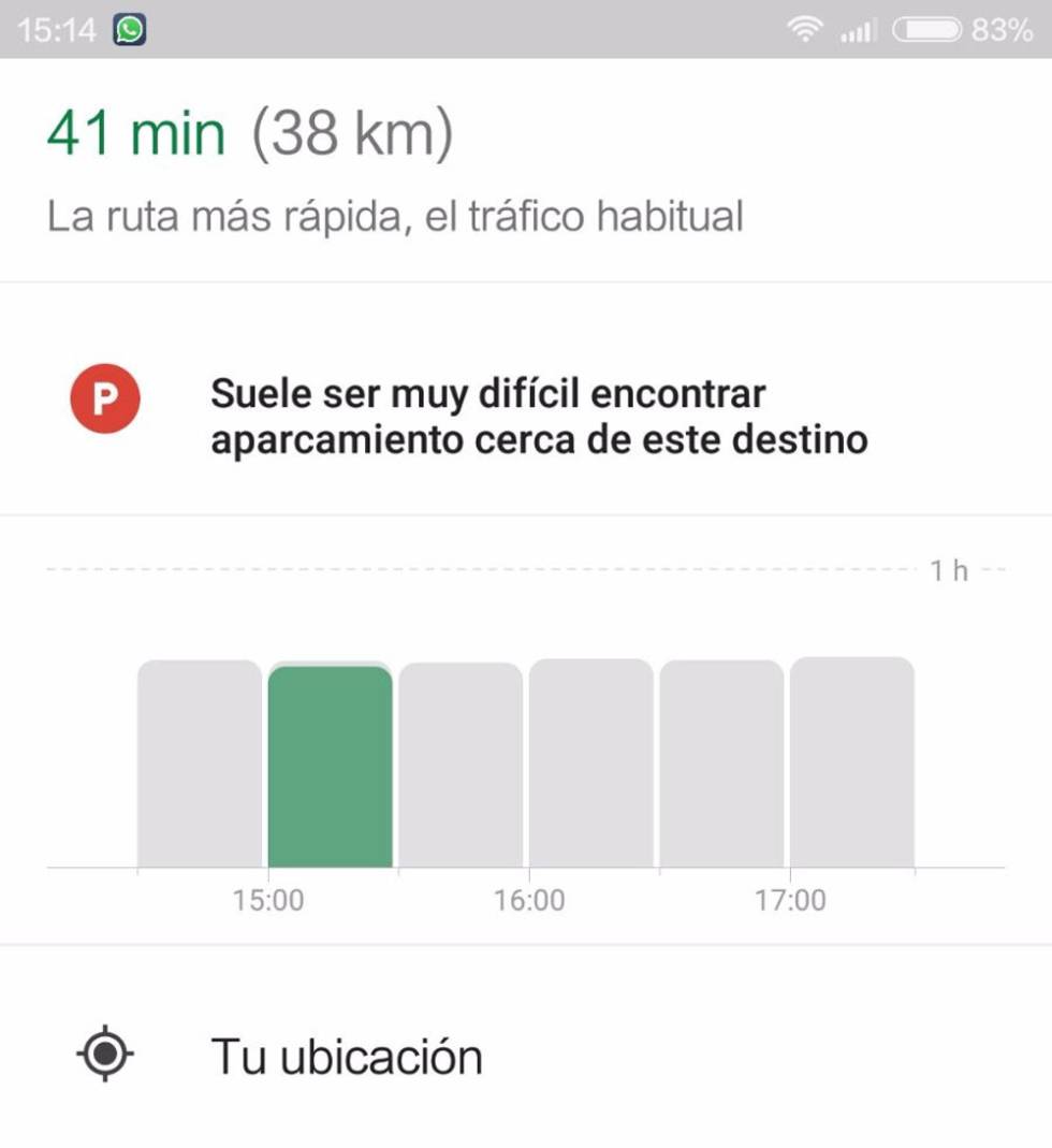 Google Maps parking