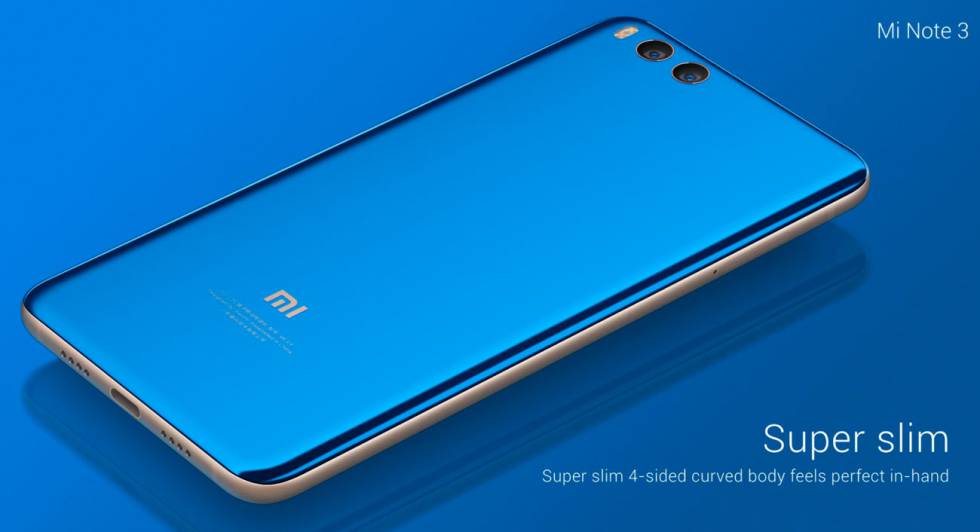 Xiaomi Mi Note 3 trasera