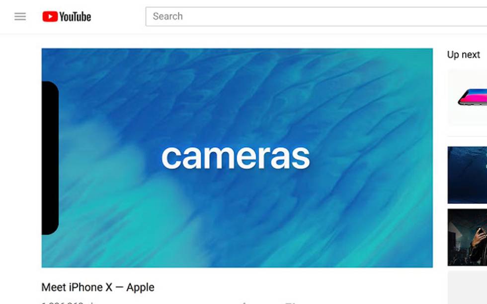 iPhone X YouTube