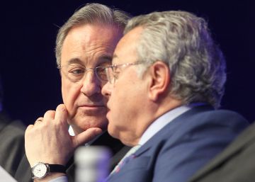 El presidente de ACS, Florentino Pérez, junto al secretario y consejero José Luis del Valle.