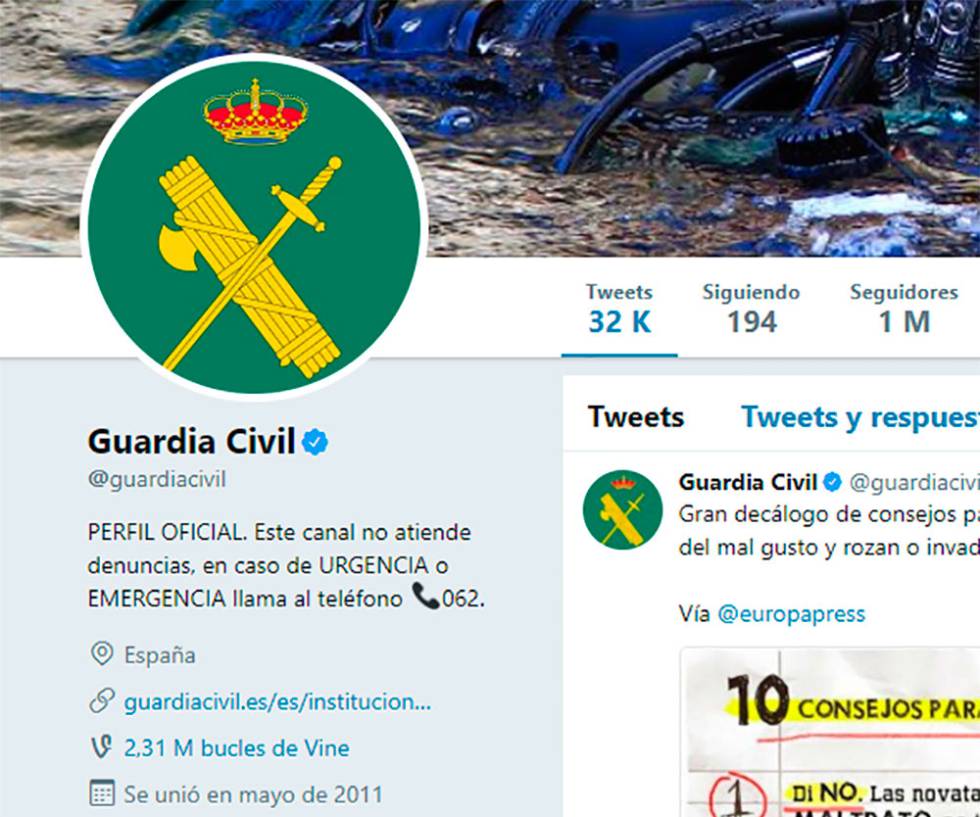 Guardia Civil Twitter