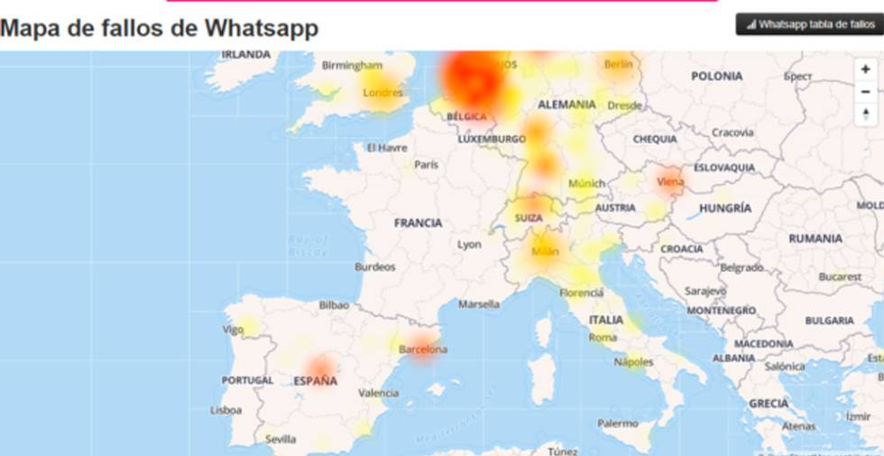 WhatsApp sufre caída a nivel mundial WhatsApp sufre caída a nivel mundial
