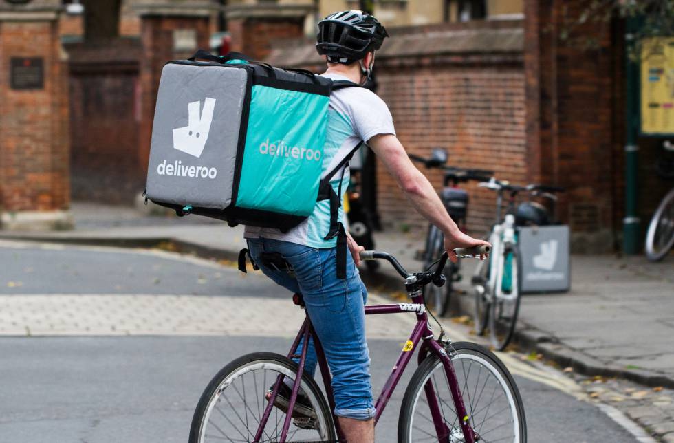 Repartidor de Deliveroo.