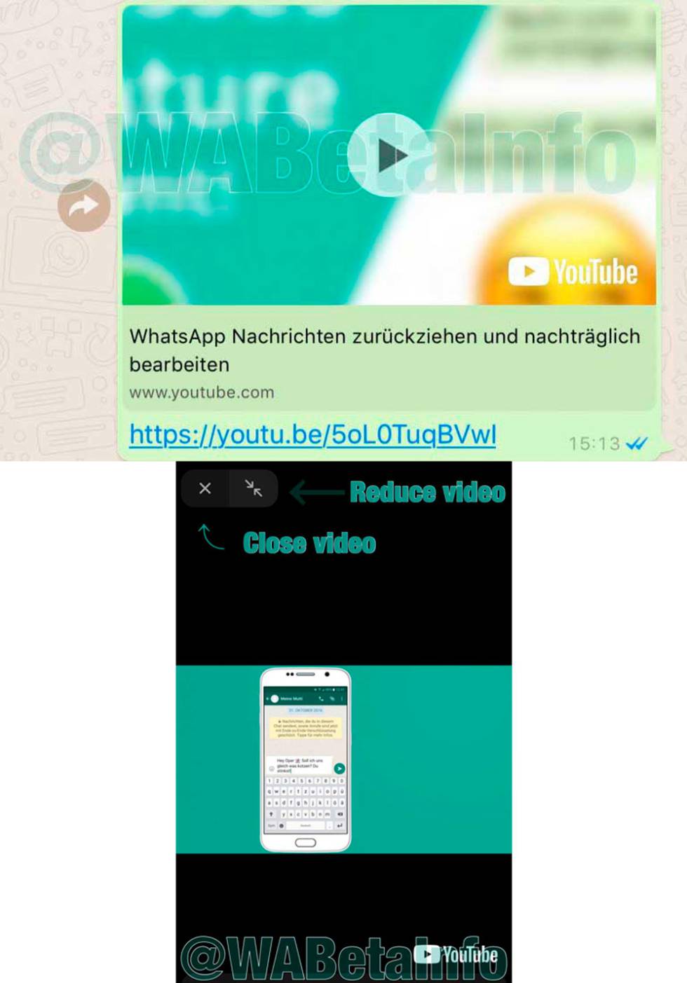 WhatsApp YouTube