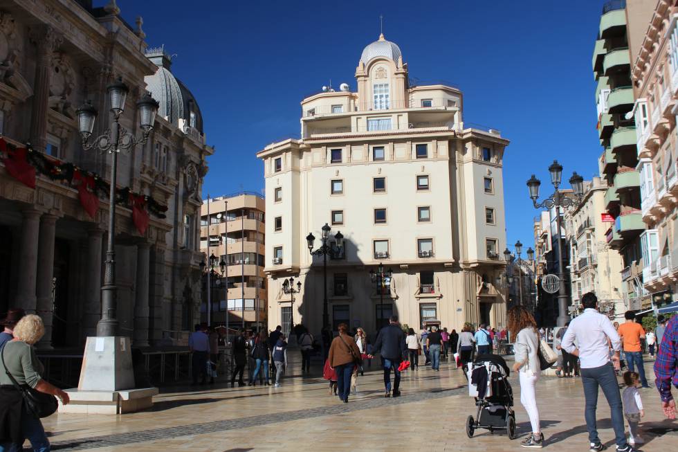 El centro de la ciudad.
