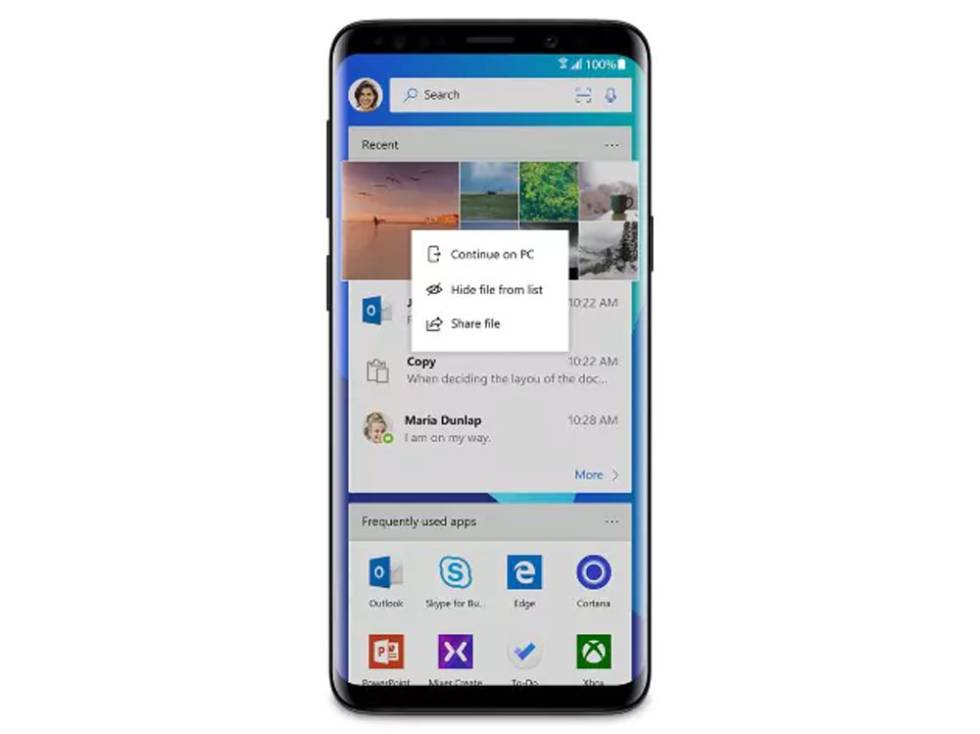 Galaxy S9 Microsoft