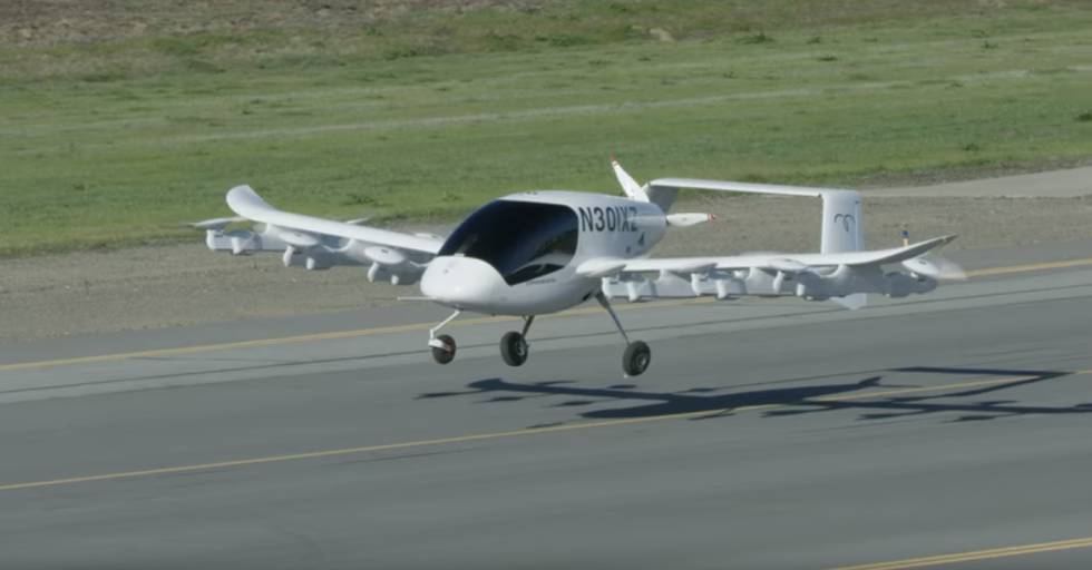 Uno de los fundadores de Google presenta su taxi volador