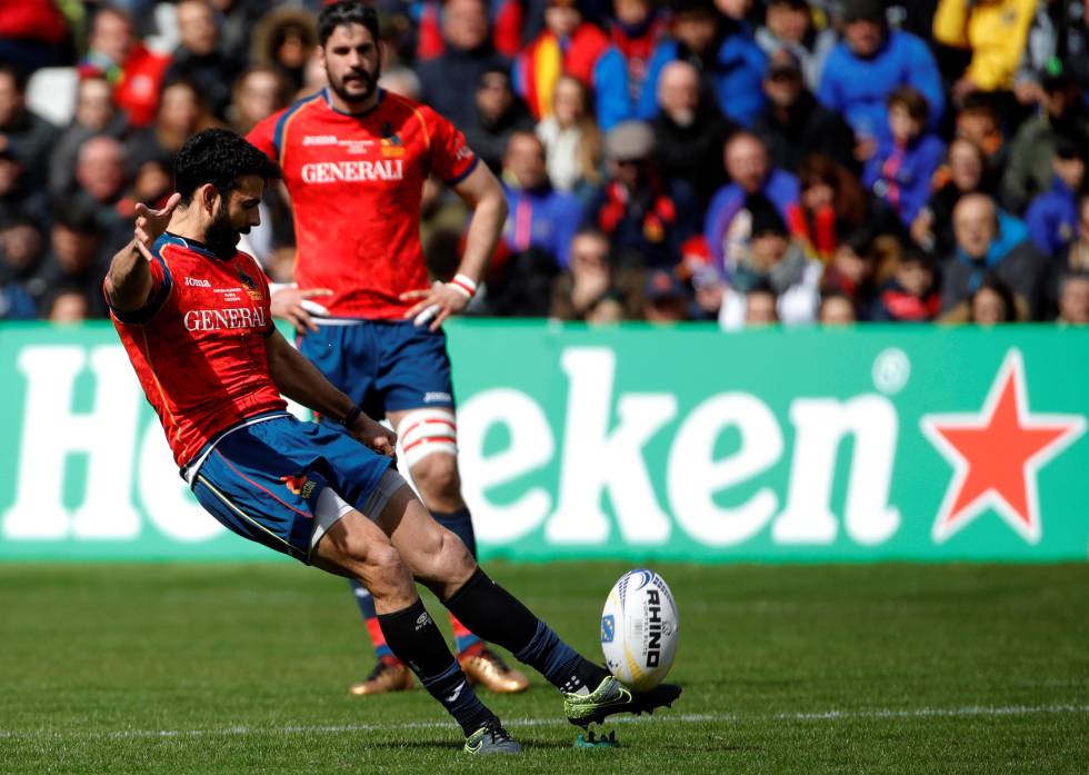 Imagen del partido España-Alemania de rugby.