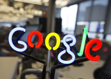 Logotipo de neón de Google.