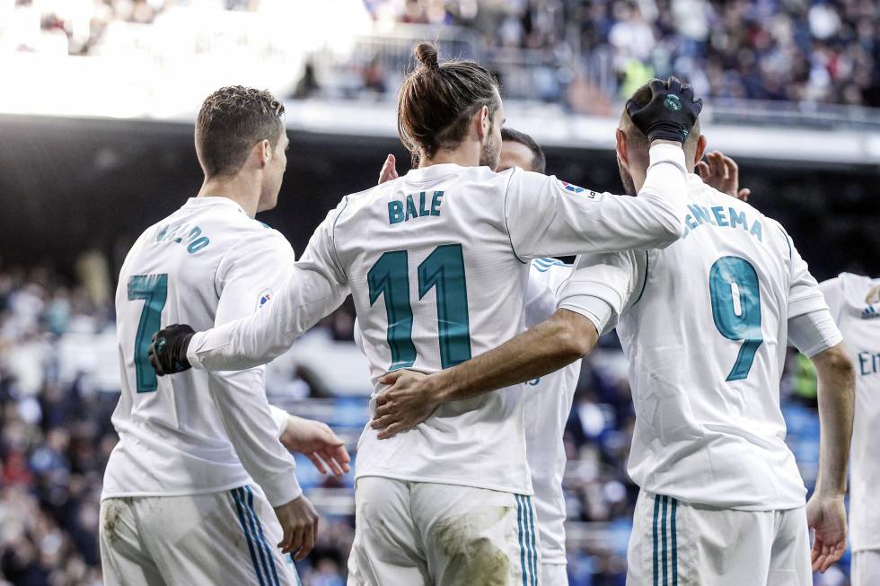 La 'BBC' –Bale, Benzema y Cristiano–, el ataque de lujo del Real Madrid.