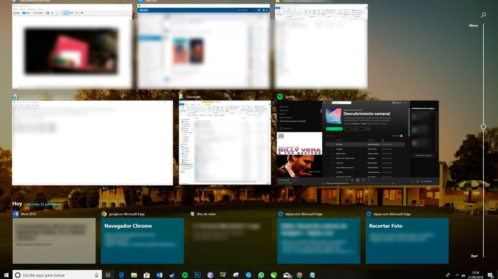 TImeline Windows 10
