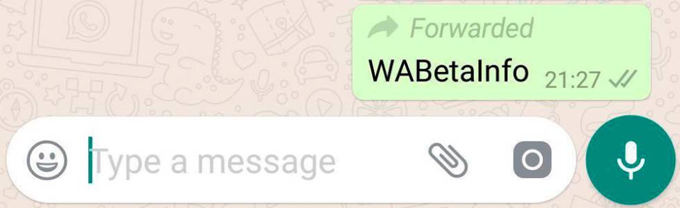 Reenviado WhatsApp