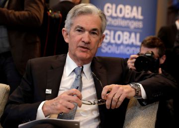 Jerome Powell, presidente de la Fed, el pasado 21 de abril en Washington (EE UU), en la reunión de primavera del FMI y el Banco Mundial.