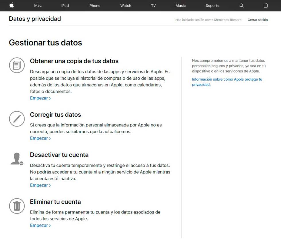 Datos Apple