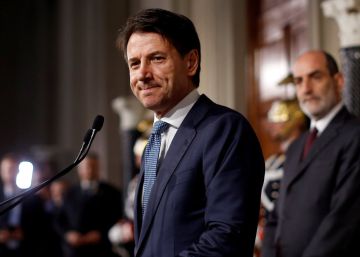 El candidato a primer ministro italiano, Giuseppe Conte.