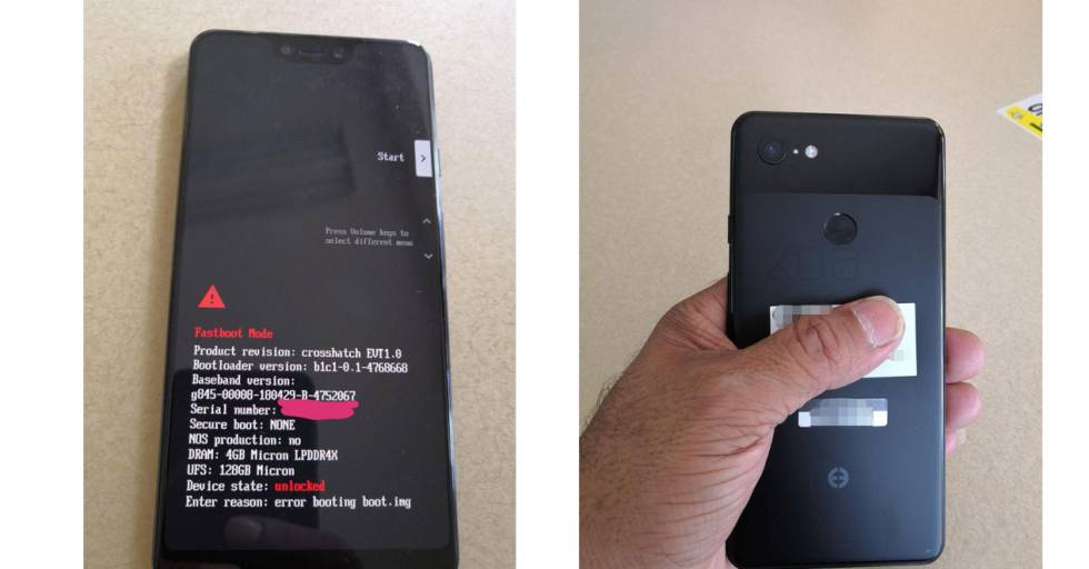 El diseño del Google Pixel 3 al descubierto en unas fotos reales