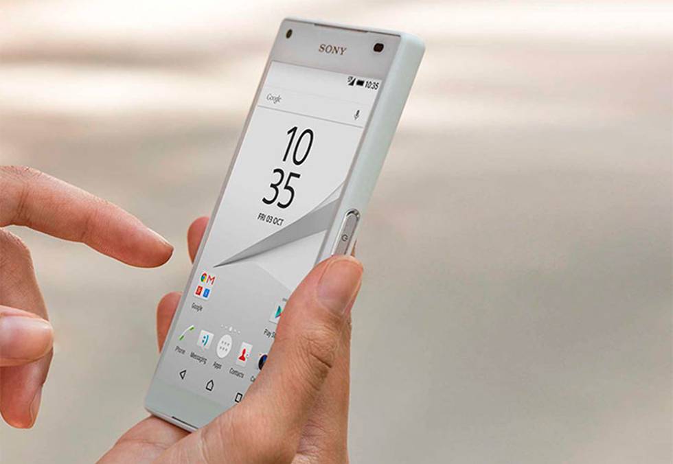Sony Xperia lector de huellas lateral