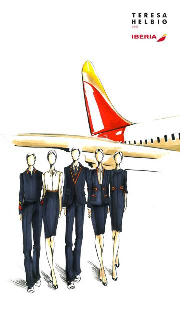 Iberia elige a Teresa Helbig para vestir a más de 6.500 empleados