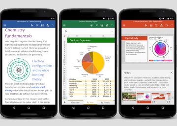 Novedades en Word, PowerPoint y Outlook para Android
