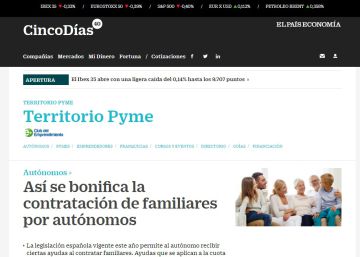 Cinco Días y Territorio Pyme premiados por su labor periodística