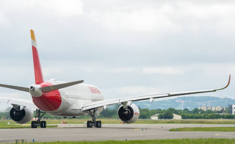 Uno de los nuevos A350 de Iberia
