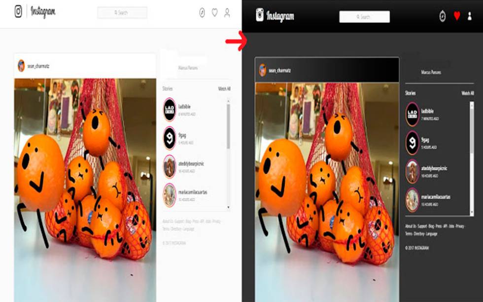 Instagram Dark Mode