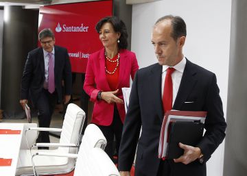 José Antonio Álvarez, Ana Botin y Rami Aboukhair.