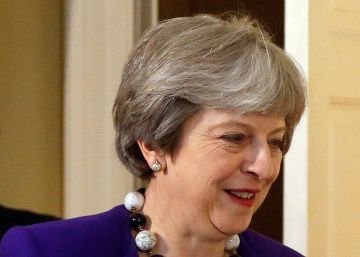La premier británica, Theresa May, y el presidente del Consejo Europeo, Donald Tusk, en Downing Street.