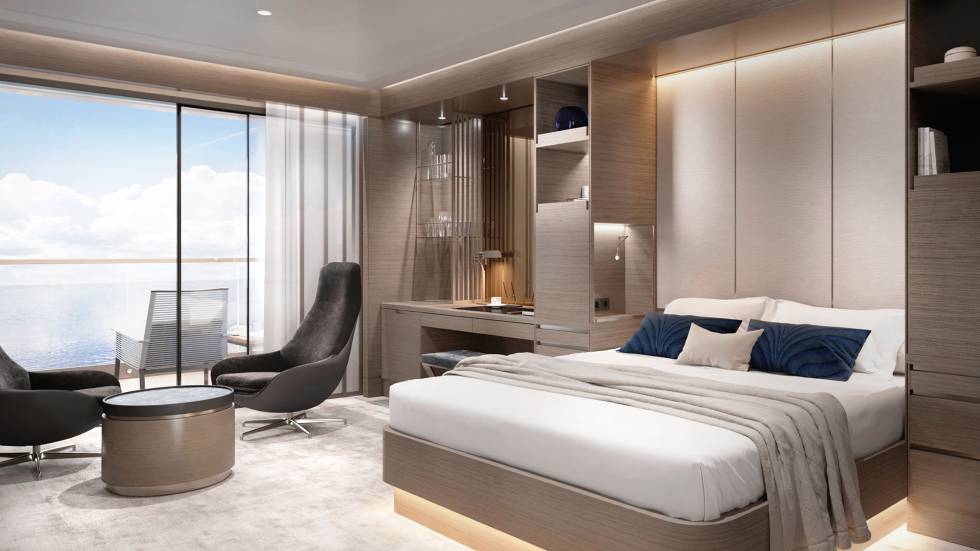 Interior de una de las Terrace Suites.