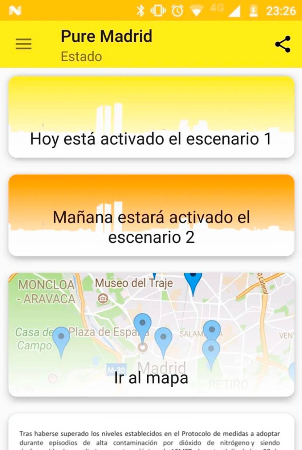 contaminacion madrid