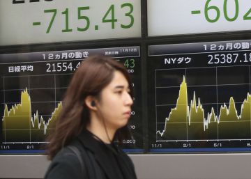 Imagen de una agencia de valores en Tokio.