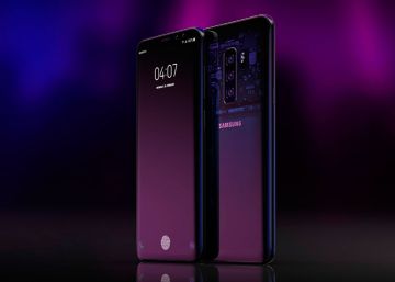 Una imagen muestra el Samsung Galaxy S10+ y su triple cámara