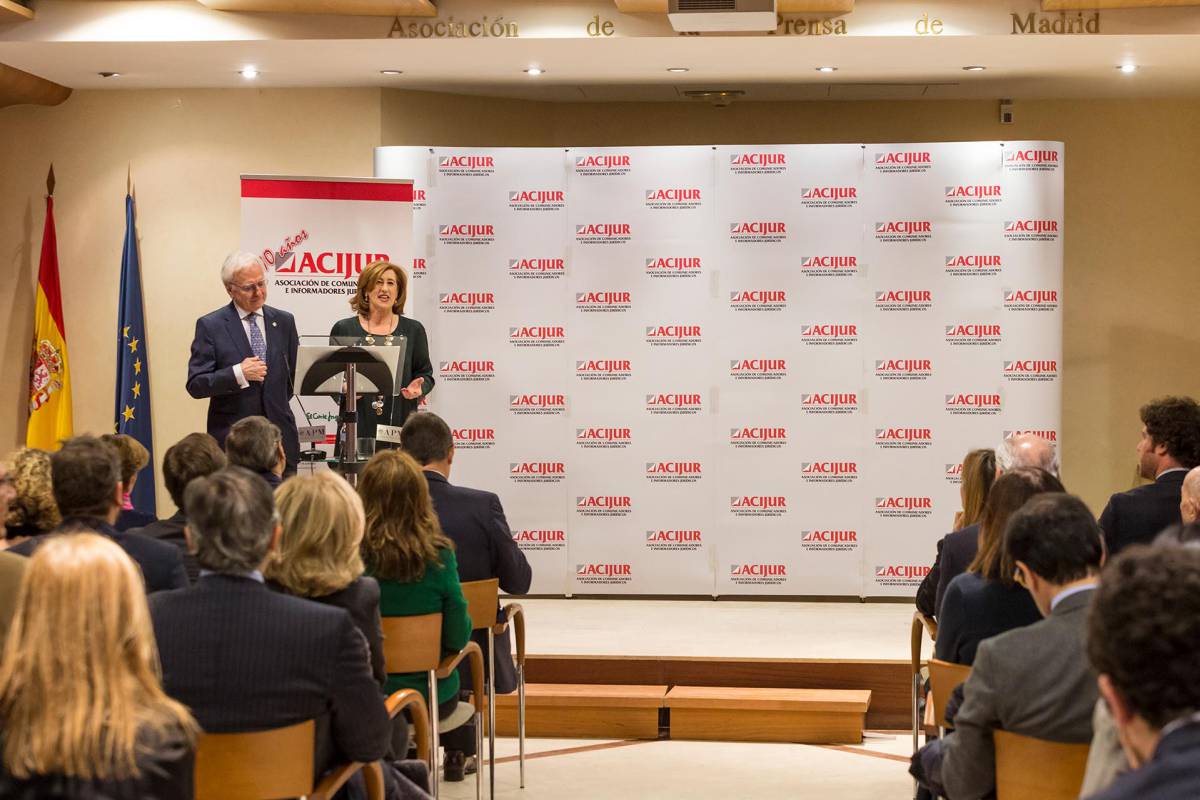 Entrega de premios de los 'Premios Puñetas' de ACIJUR el año pasado.
