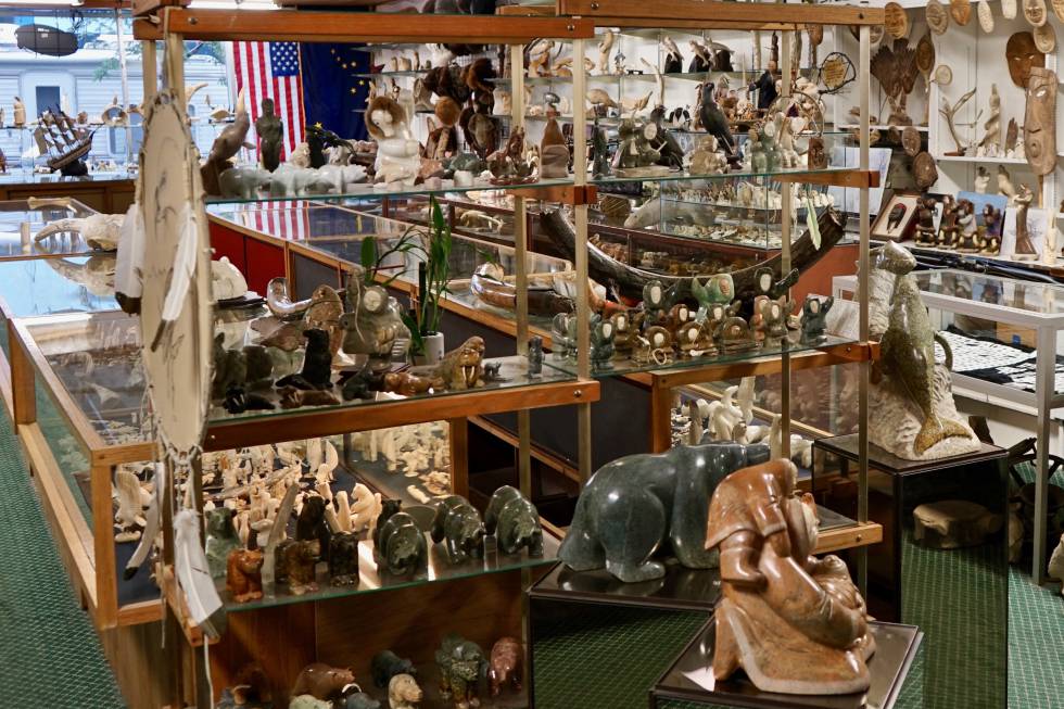 Tienda de artesanía nativa.