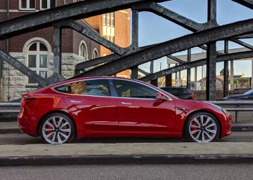Imagen de un Tesla Model 3.