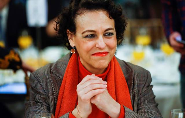 GRAF8971. MADRID, 15012019.- La ministra de Trabajo, Migraciones y Seguridad Social, Magdalena Valerio, asiste a un desayuno de Nueva Economía Fórum protagonizado por el presidente de la AIReF, José Luis Escrivá, hoy en Madrid. EFEEmilio Naranjo