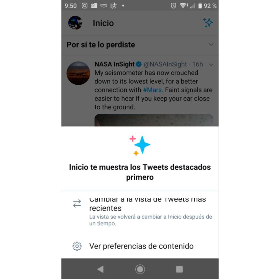 Tuit cronologico