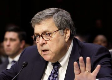 William Barr, en su comparecencia ante el Senado de EE UU.