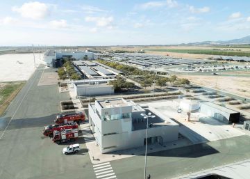 Vista aérea del nuevo aeropuerto internacional Región de Murcia.