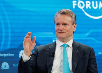 El consejero delegado de Bank of America, Brian Moynihan, en Davos