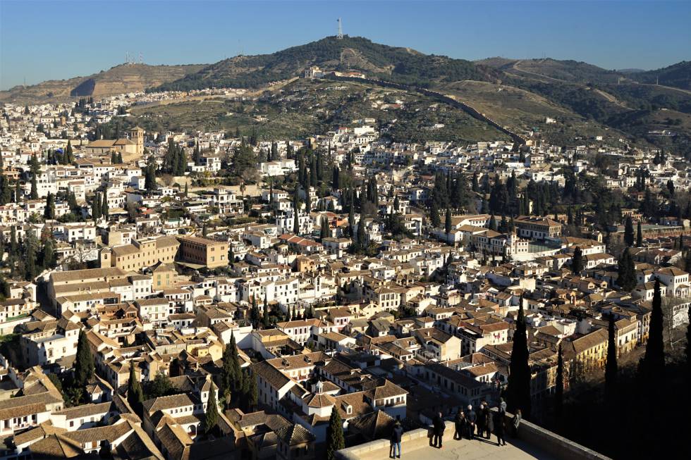 vistas del Albaicín desde la Alhambra.