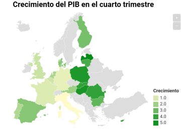 El PIB de la eurozona creció un 1,8% en 2018, su ritmo más lento desde 2014