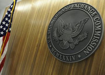 Sello de la Securities and Exchange Commission (SEC), en su sede, en Washington DC (EE UU).