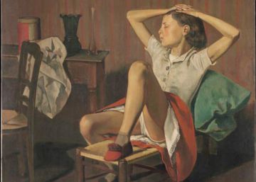 Obra de Balthus, 'Thèrése soñando'.